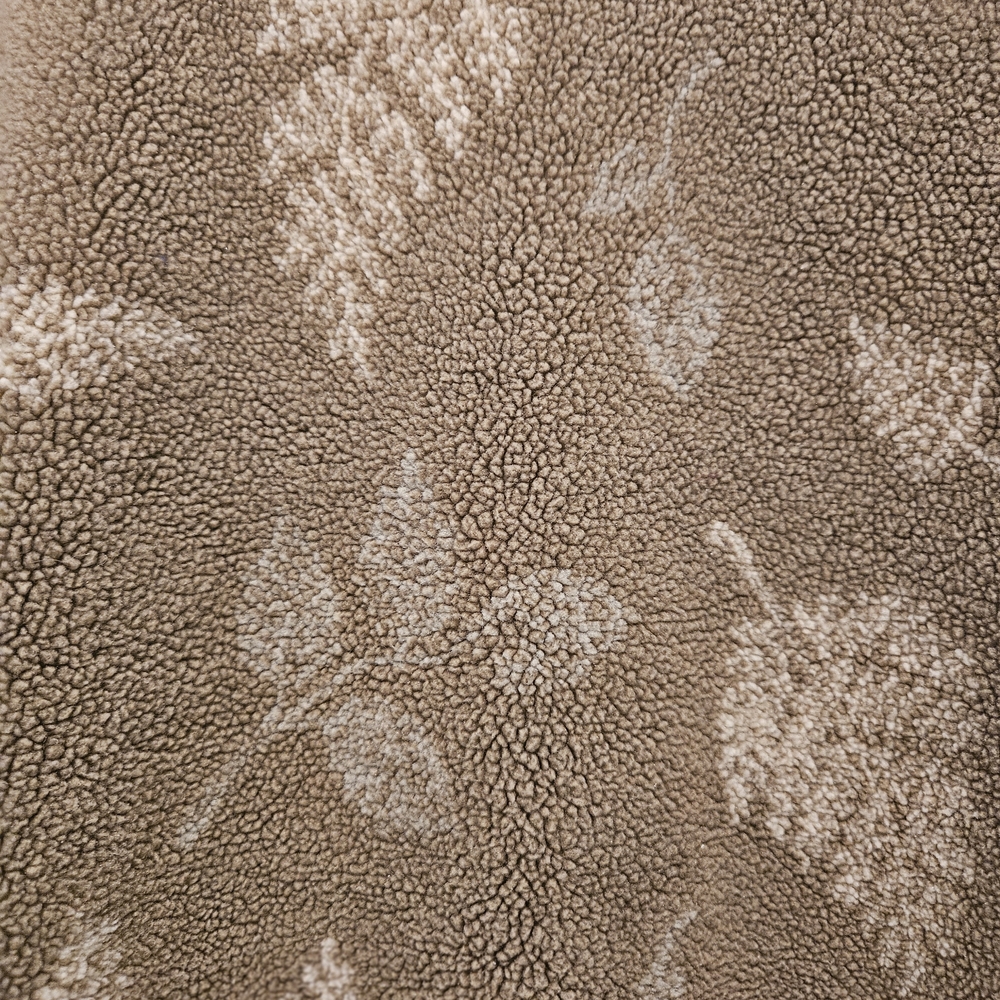 Talbots Light Brown Leaf Pattern Plush Teddy Jack… - image 3